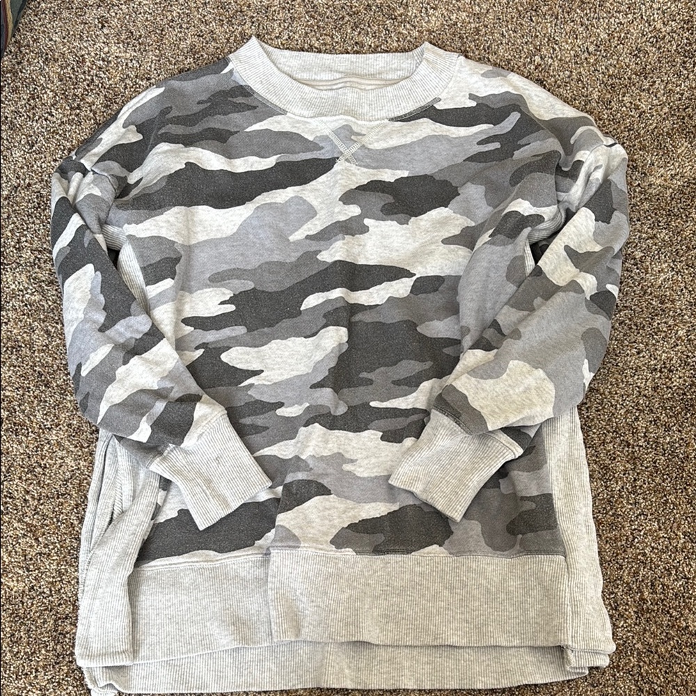 Gray Camo Sweatshirt